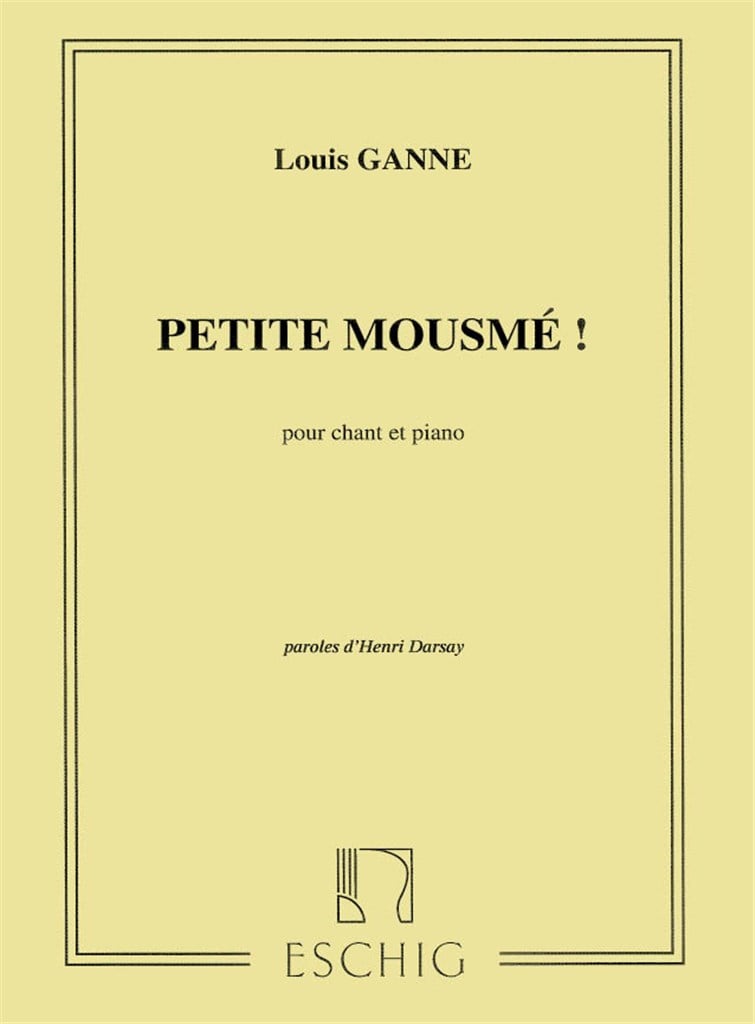 Petite Mousmee!, Pour Chant Et Piano, Paroles